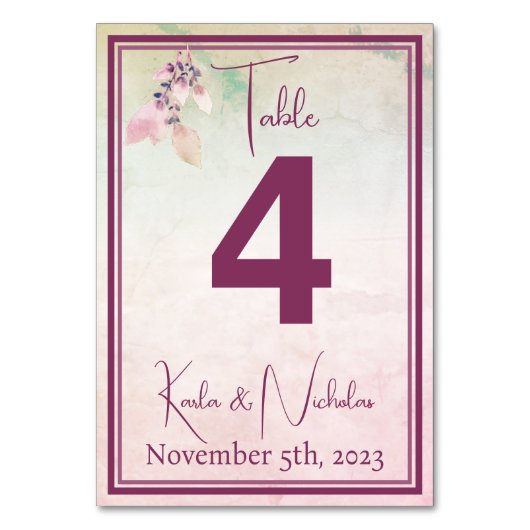 Floral boven het wolkenhuwelijk kaart (Voorkant)