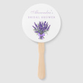 Floral Bow Lavendel Vrijgezellenfeest dank u Handwaaier (Voorkant)