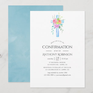 Floral Boy-bevestiging van de Waterverf van pasta Kaart