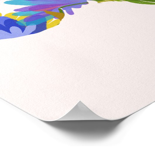 Floral Brain Design Poster (Hoek)