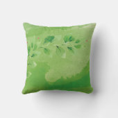 Floral Branches Baby Birth Announcement Pillow Kussen (Achterkant)