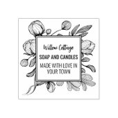 Floral branding Made with Love Rubberstempel (Afrduk)