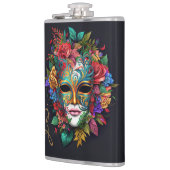 Floral Braziliaans carnival Masker Heupfles (Links)