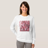 Floral Breast Cancer Awareness T-shirt (Voorkant volledig)