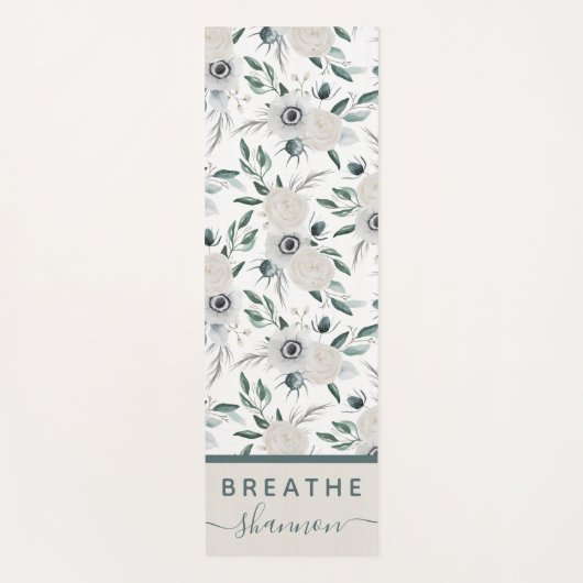 Floral Breathe Yoga Mat (Voorkant)