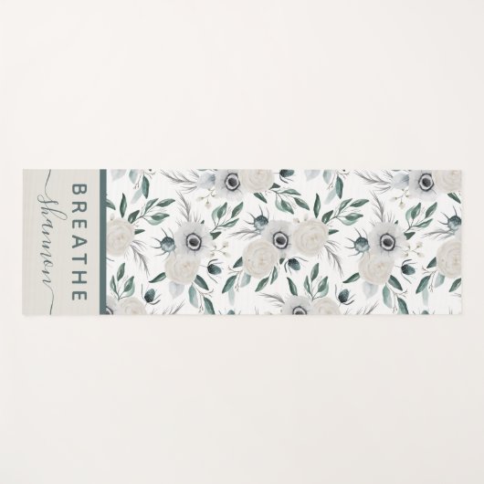 Floral Breathe Yoga Mat (Voorkant (horizontaal))