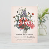 Floral Bridal Brunch Bridal Shower Kaart (Staand voorkant)