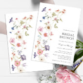 Floral Bridal Brunch Uitnodiging
