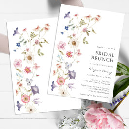 Floral Bridal Brunch Uitnodiging
