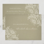  Floral Bridal Lunch Uitnodigingskaarten Kaart (Voorkant / Achterkant)