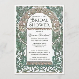 Floral Bridal Shower Invitaties I Kaart