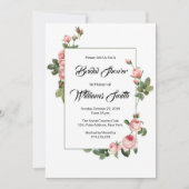 Floral Bridal Shower Invitation Kaart (Voorkant)