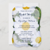 Floral Bridal Shower Invitations Daisy Bracket Kaart (Voorkant)