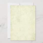  Floral Bridal Shower Invitations Turquoise Kaart (Achterkant)