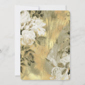 Floral  Bridal Shower Kaart (Achterkant)