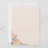 Floral Bridal Shower Kaart (Achterkant)