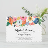 Floral Bridal Shower Kaart (Staand voorkant)