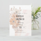 Floral Bridal Shower Kaart (Staand voorkant)