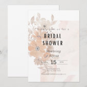 Floral Bridal Shower Kaart (Voorkant / Achterkant)