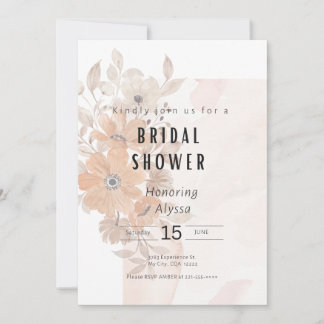 Floral Bridal Shower Kaart