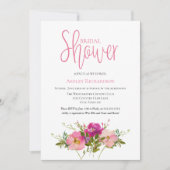 Floral Bridal Shower Kaart (Voorkant)