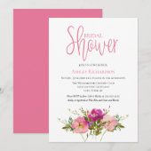 Floral Bridal Shower Kaart (Voorkant / Achterkant)