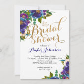 Floral Bridal Shower Kaart (Voorkant)