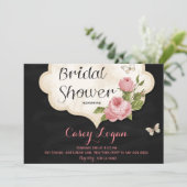 Floral Bridal Shower Kaart (Staand voorkant)