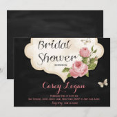 Floral Bridal Shower Kaart (Voorkant / Achterkant)