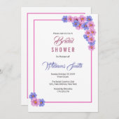 Floral Bridal Shower Kaart (Voorkant / Achterkant)