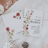 Floral Bridal Shower Kaart