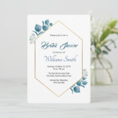 Floral Bridal Shower Kaart (Staand voorkant)