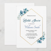 Floral Bridal Shower Kaart (Voorkant / Achterkant)