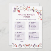 Floral Bridal Shower Purse Game New Chapter Theme (Voorkant)