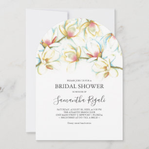 Floral Bridal Shower-uitnodigingen Kaart