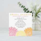 Floral Bridal Shower-uitnodigingen Kaart (Staand voorkant)