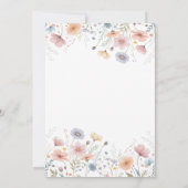 Floral Bridal Tea Invitation Spring Garden Party Kaart (Achterkant)