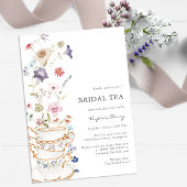 Floral Bridal Tea Kaart