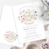 Floral Bridal Tea Kaart