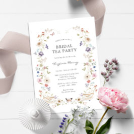 Floral Bridal Tea Party Kaart