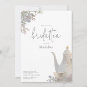 Floral Bridal Tea Vrijgezellenfeest Kaart (Voorkant)