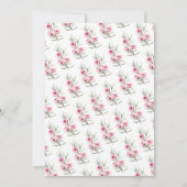 Floral Bridal Tea Vrijgezellenfeest Kaart (Achterkant)