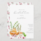 Floral Bridal Tea Vrijgezellenfeest Kaart (Voorkant / Achterkant)