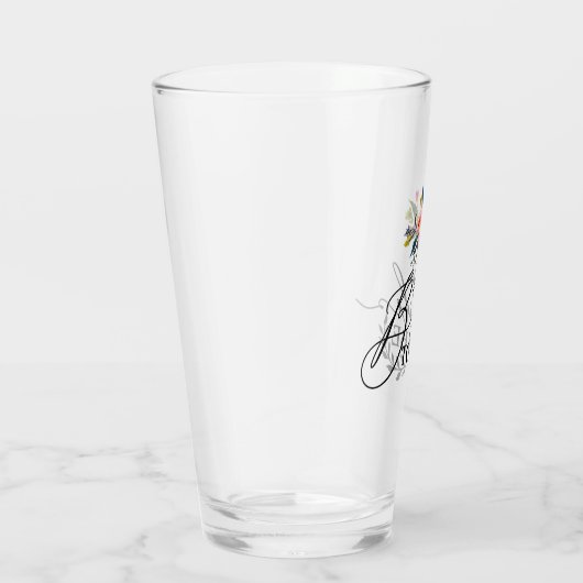 Floral Bride te worden Glas (Rechts)