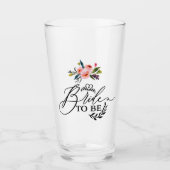 Floral Bride te worden Glas (Voorkant)