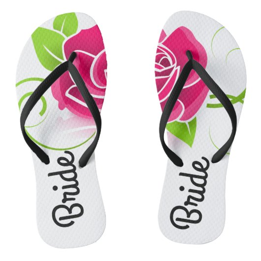 Floral Bride Teenslippers (Voetbed)