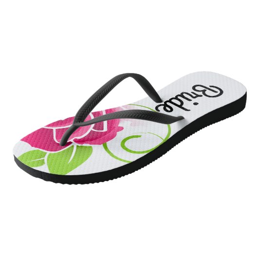 Floral Bride Teenslippers (Schuin)