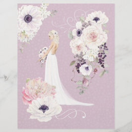 Floral Bride Wedding Scrapbook