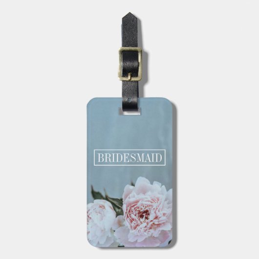 Floral Bridesmaid Bagagelabel (Voorkant verticaal)