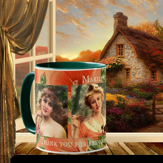  Floral Bridesmaid Dank u voor de Mok